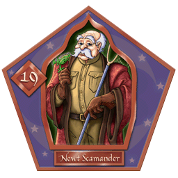 Carte Chocogrenouille de Newt Scamander