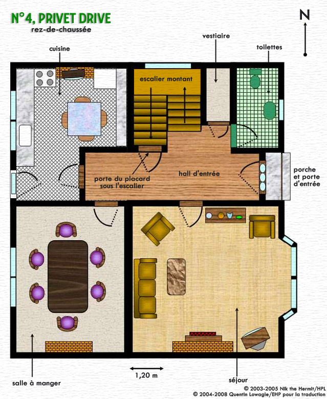 Plan du N°4, Privet Drive