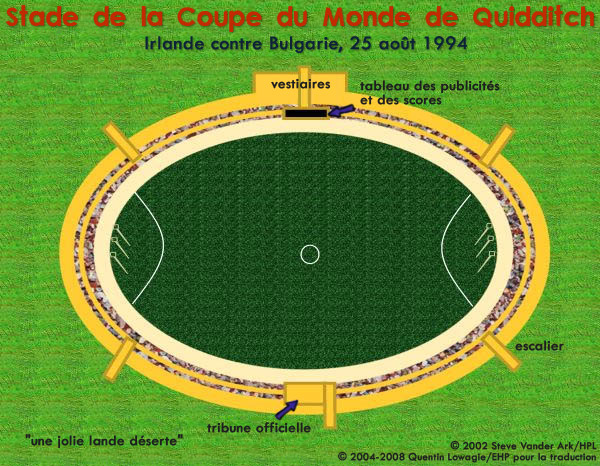 Carte du stade de la Coupe du Monde de Quidditch