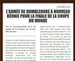 L'armée de Dumbledore à nouveau réunie pour la finale de la coupe du monde