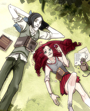 Dessin Severus et Lily (jeunes)