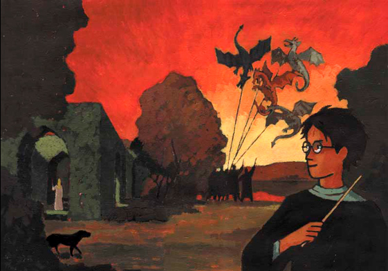 Peinture complète de Harry Potter et la Coupe de Feu - J-C Götting