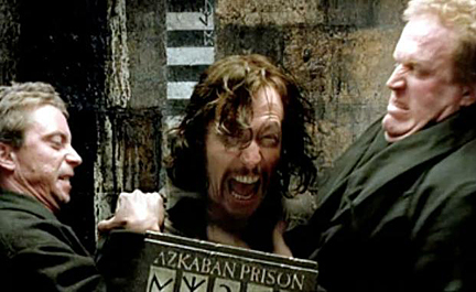 Image de l'arrestation de Sirius Black tirée des films 