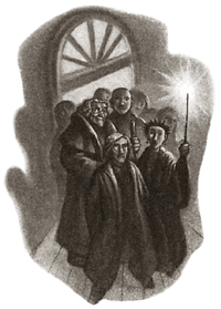 La garde rapprochée de Harry Potter, dessin de Mary GrandPré