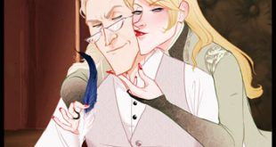 Lucius et Narcissa Malefoy dans leur manoir