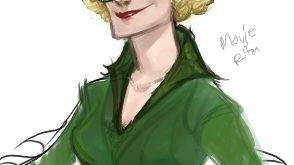 Dessin de Rita Skeeter