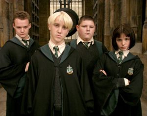 Goyle, Malefoy, Crabbe et Parkinson dans PA/f