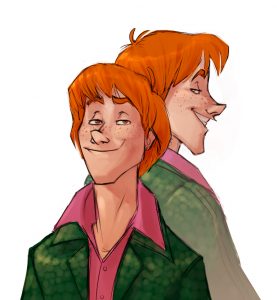 Portrait de Fred et George Weasley